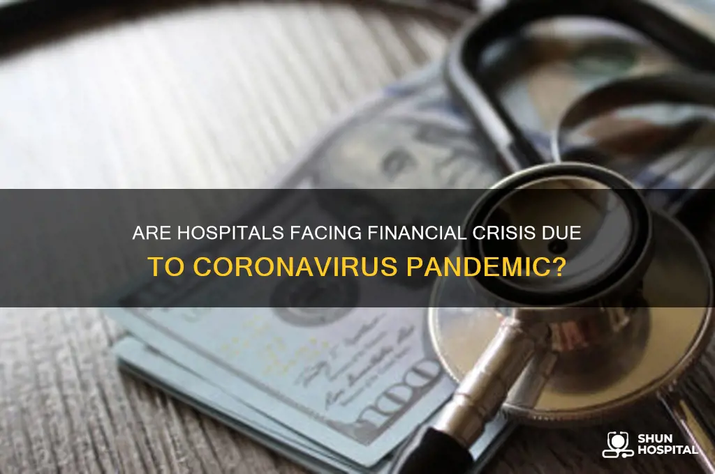 are hospitals losing money coronavirus