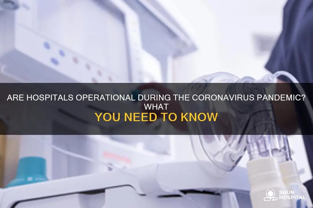 are hospitals open during coronavirus
