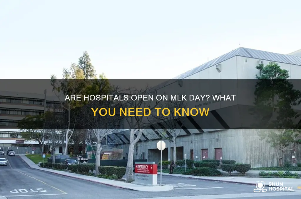 are hospitals open mlk day
