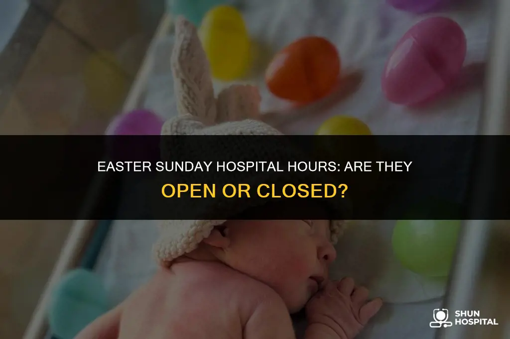 are hospitals open on easter sunday
