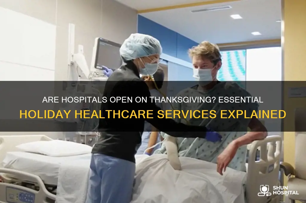 are hospitals open on thanksgiving