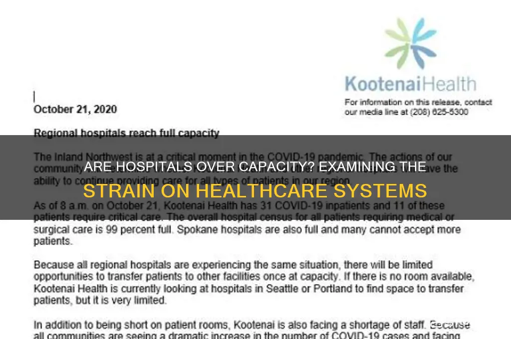 are hospitals over capacity