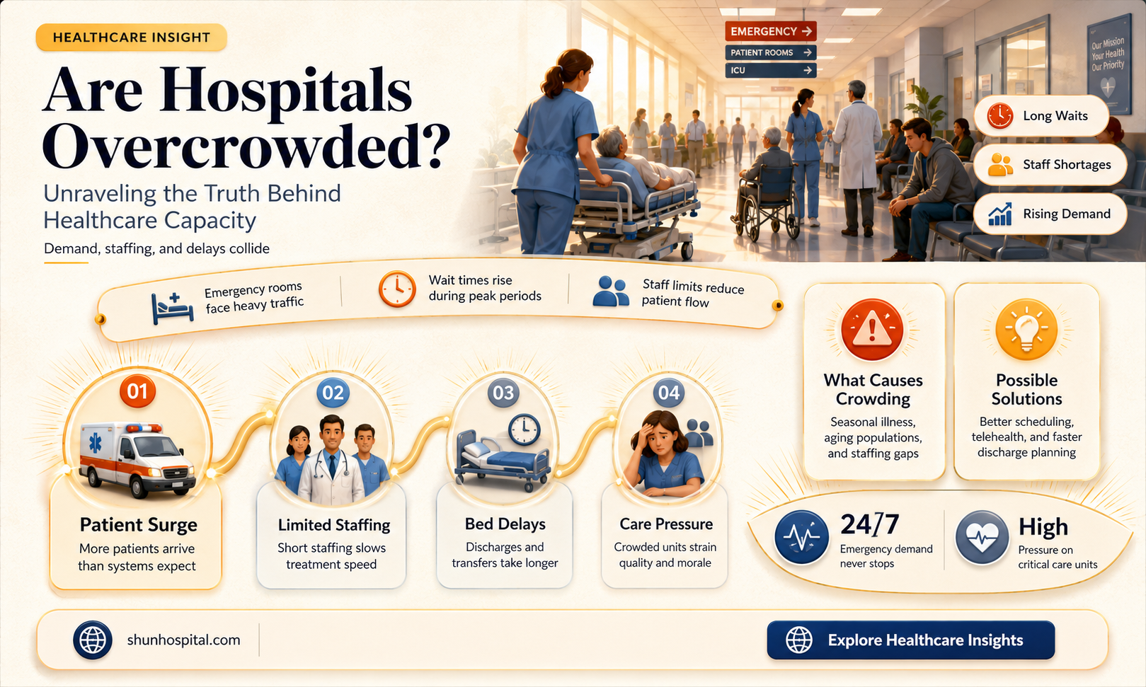 are hospitals actually overcrowded