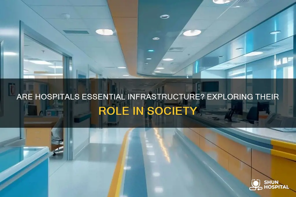 are hospitals part of infrastructure