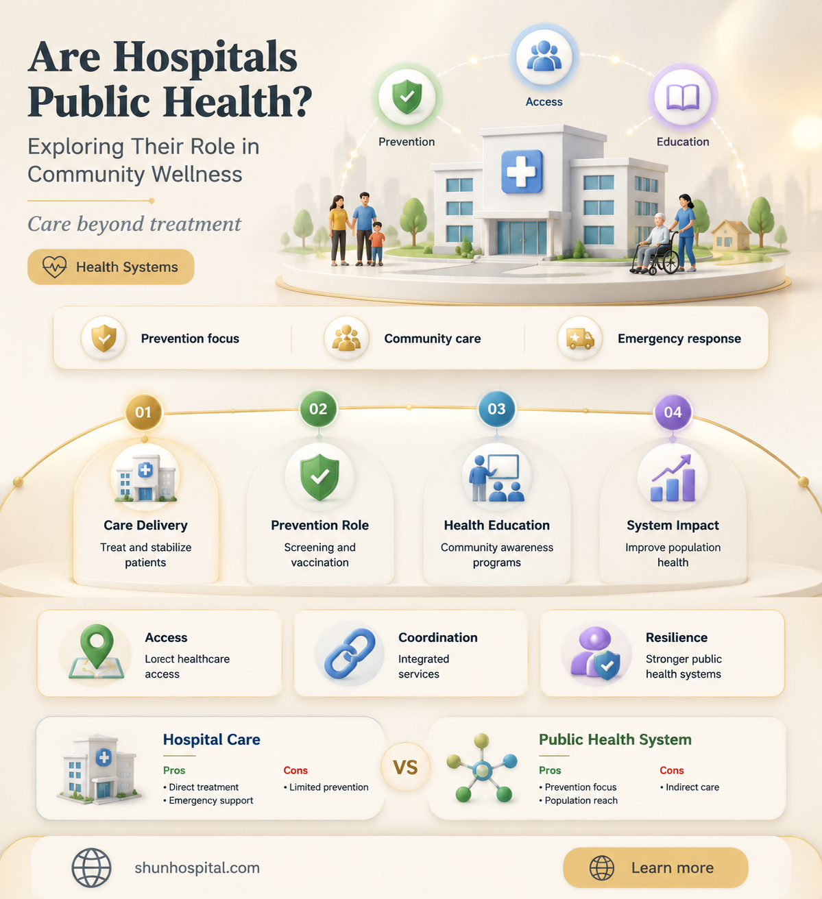 are hospitals considered public health