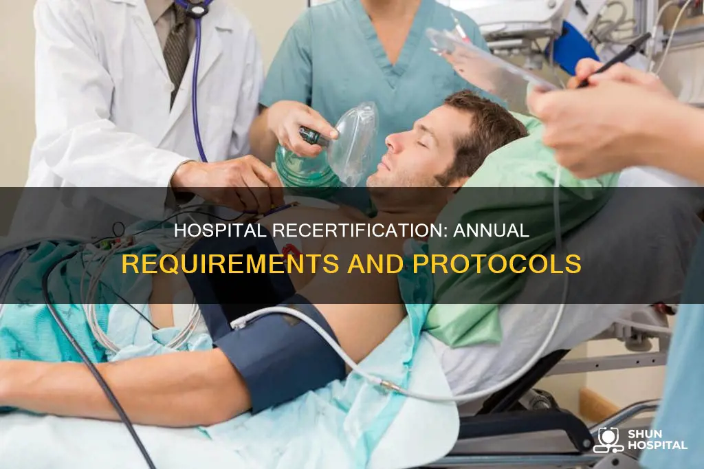 are hospitals required to do annual recertification