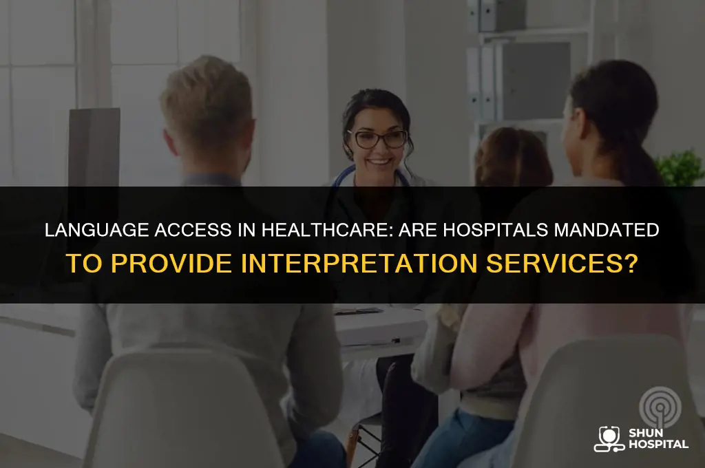 are hospitals required to have language