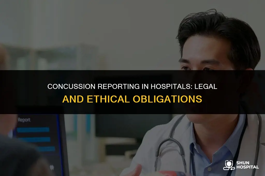 are hospitals required to report concussions