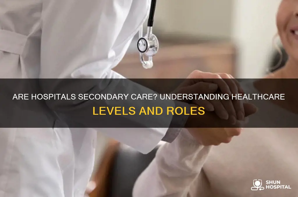 are hospitals secondary care