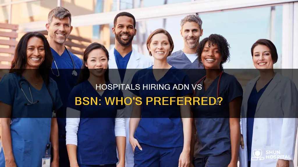 are hospitals still higering adn over bsn