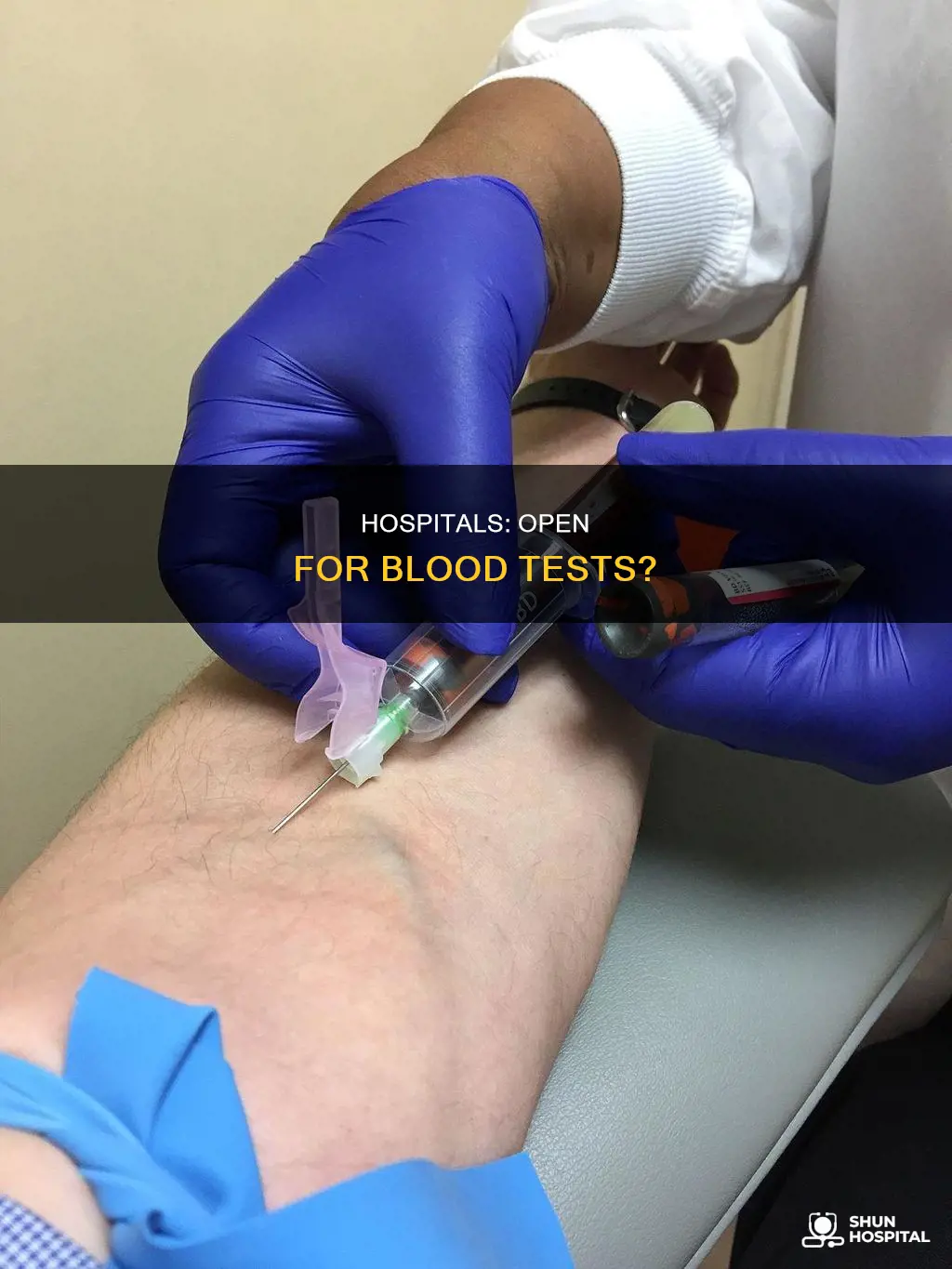 are hospitals still open for blood tests
