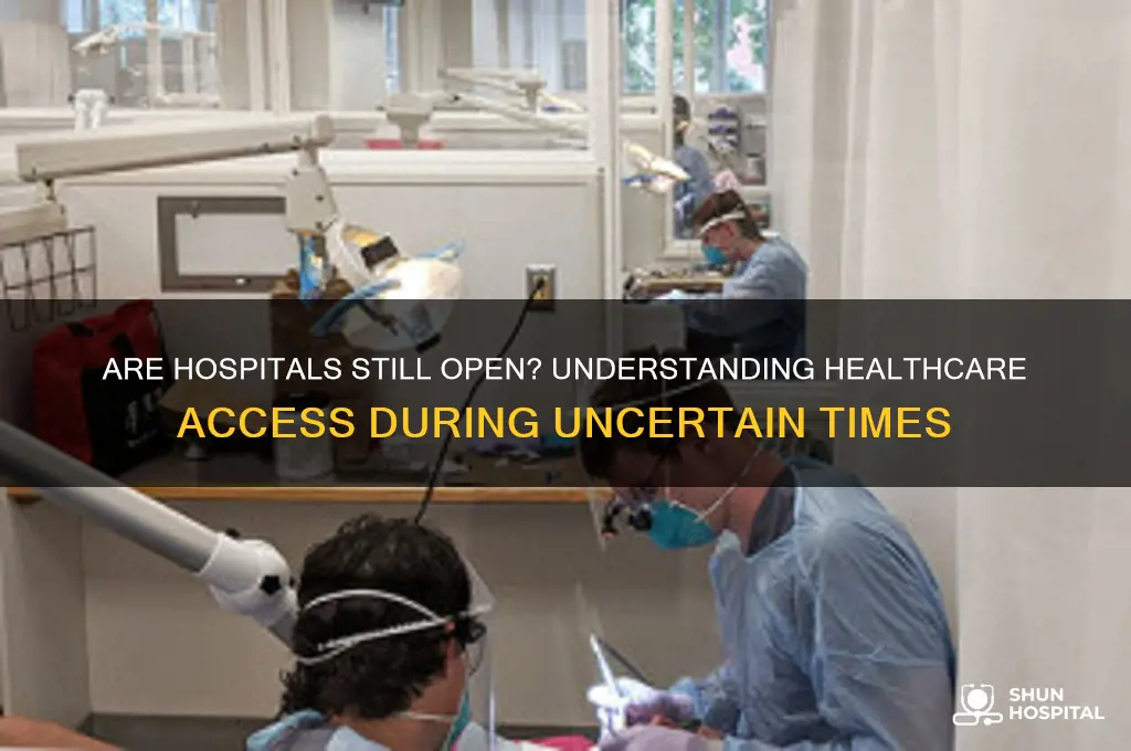are hospitals still open