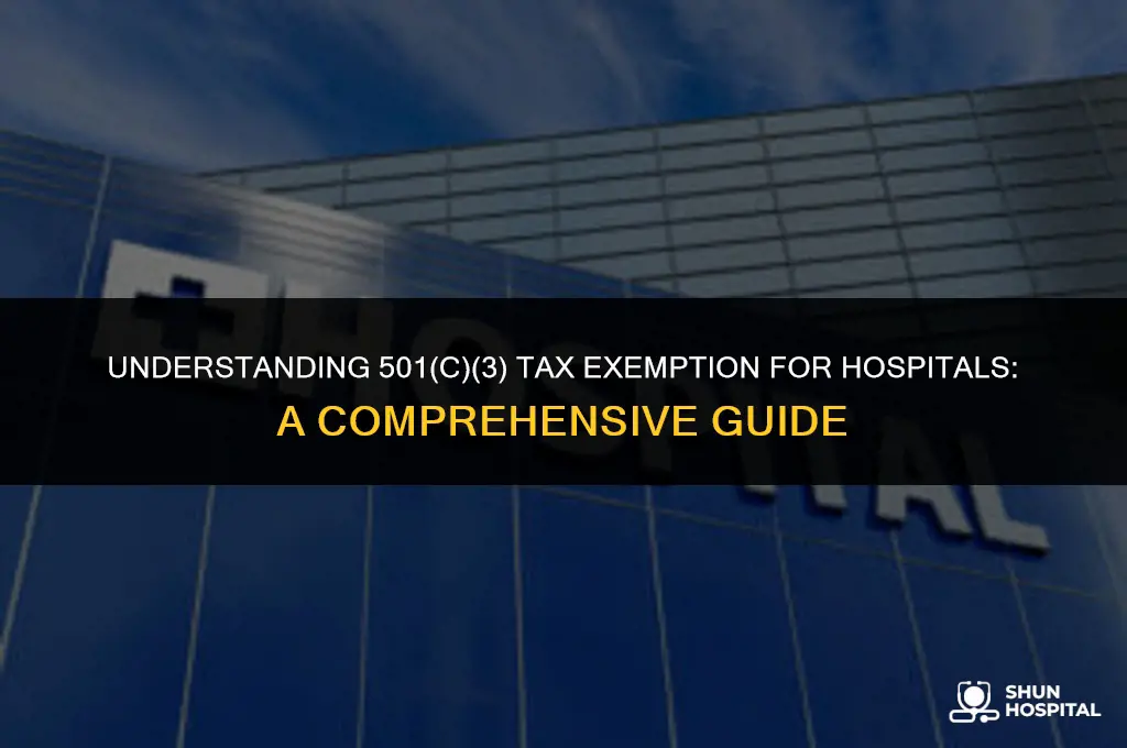 are hospitals tax exempt under 501c3