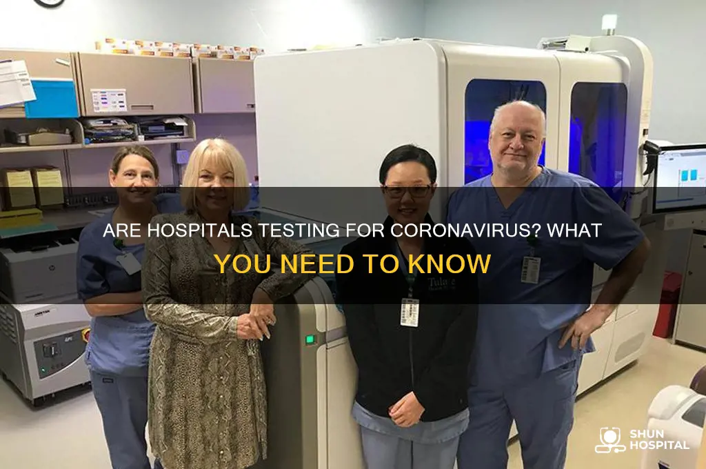 are hospitals testing for coronavirus