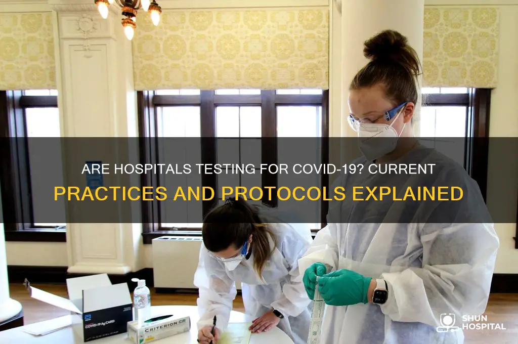 are hospitals testing for covid19