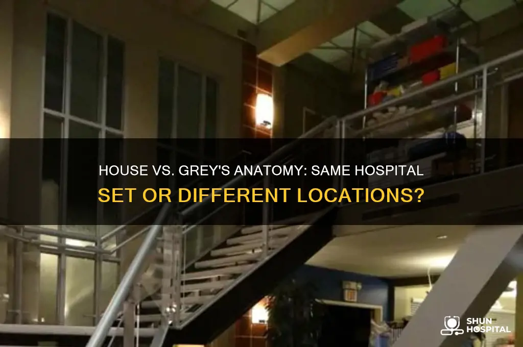 are house and greys anatomy filmed in the same hospital