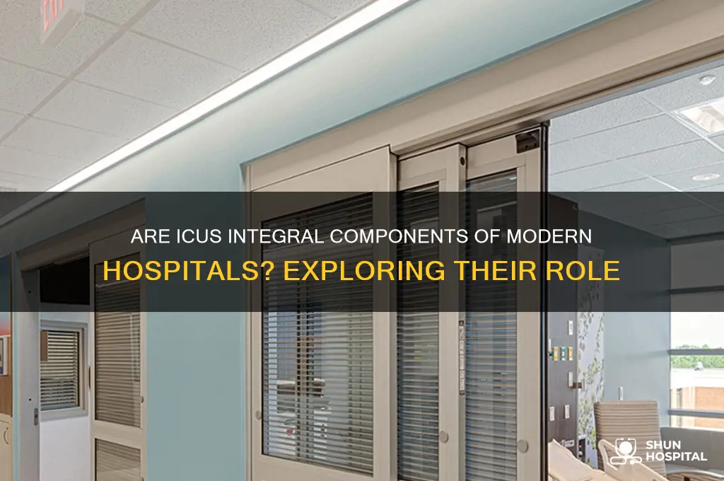 are icus part of hospitals