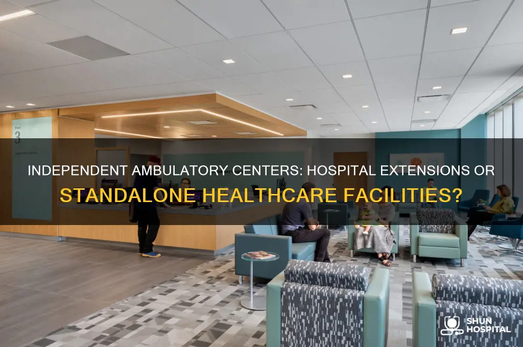 are independent ambulatory centers an extension of a hospital