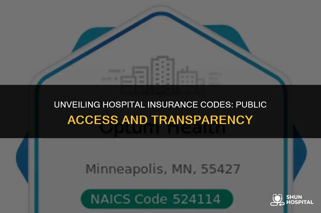 are insurance codes of hospitals public