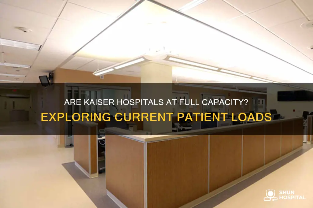 are kaiser hospitals full
