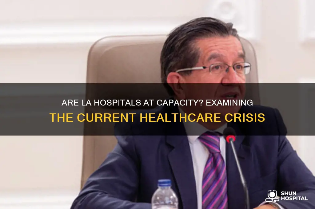 are la hospitals at capacity