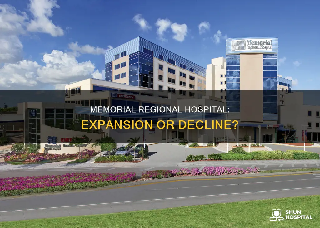 are memorial regional hospital growing or shrinking
