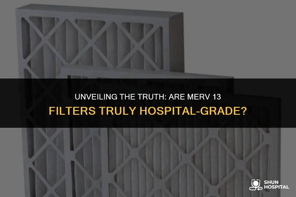 are merv 13 filters hospital grade