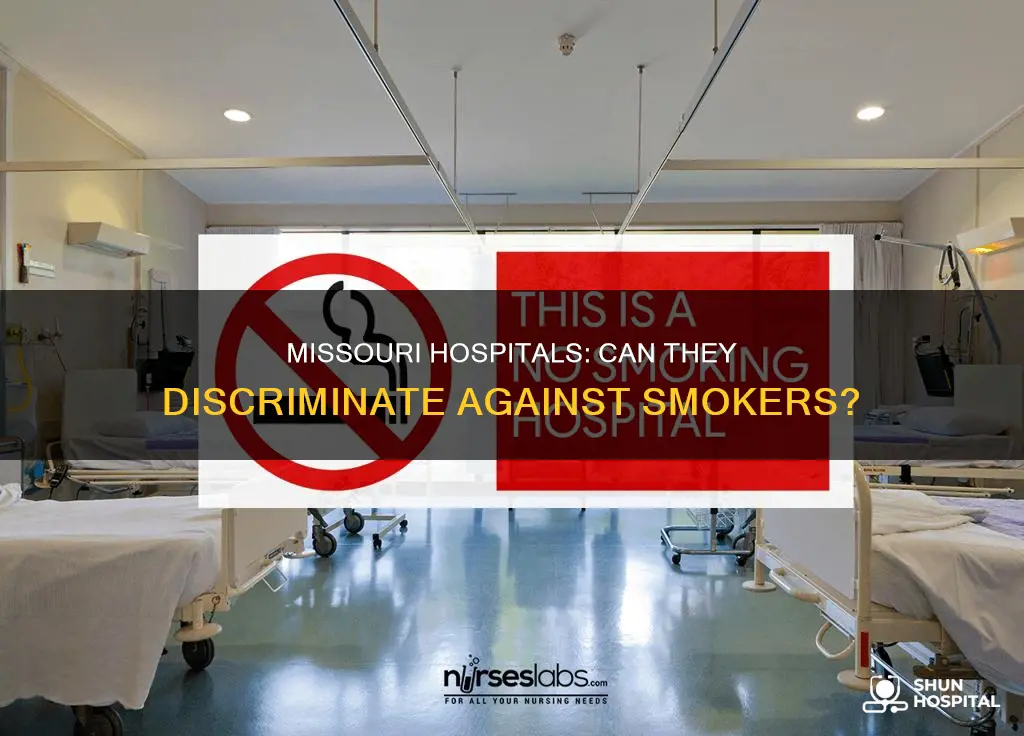 are missouri hospitals exempt from smoking discrimination