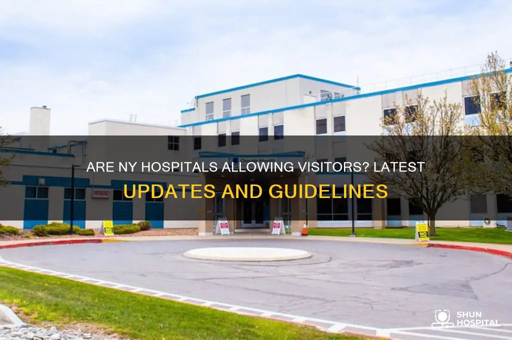 are ny hospitals allowing visitors