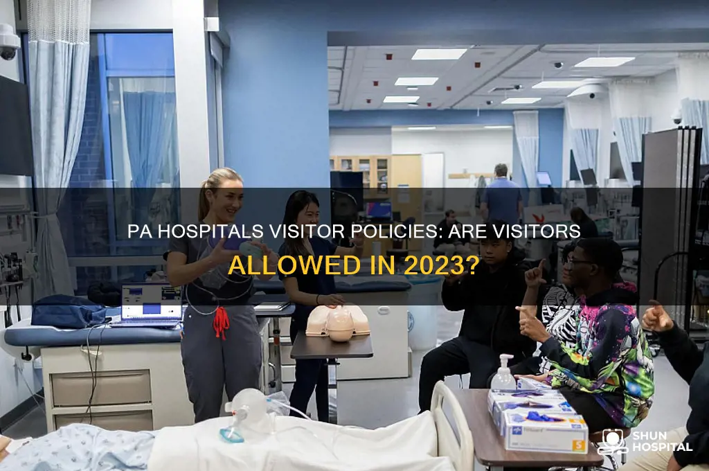 are pa hospitals allowing visitors
