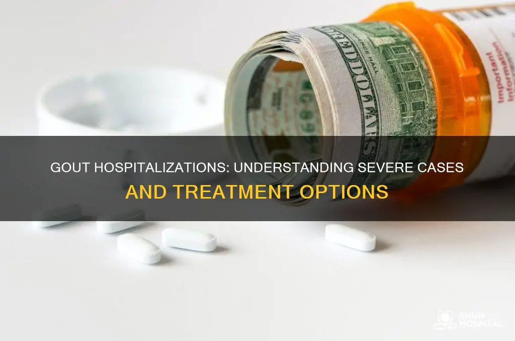 are people hospitalized from gout