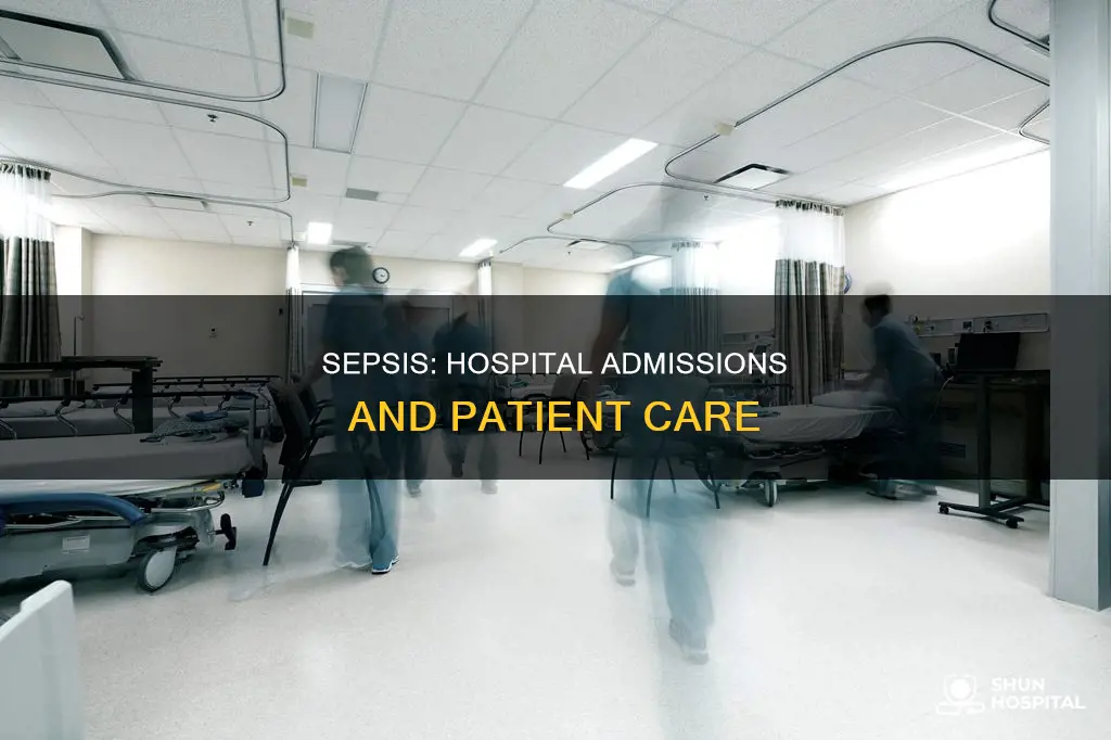 are people with sepsis admitted to hospital