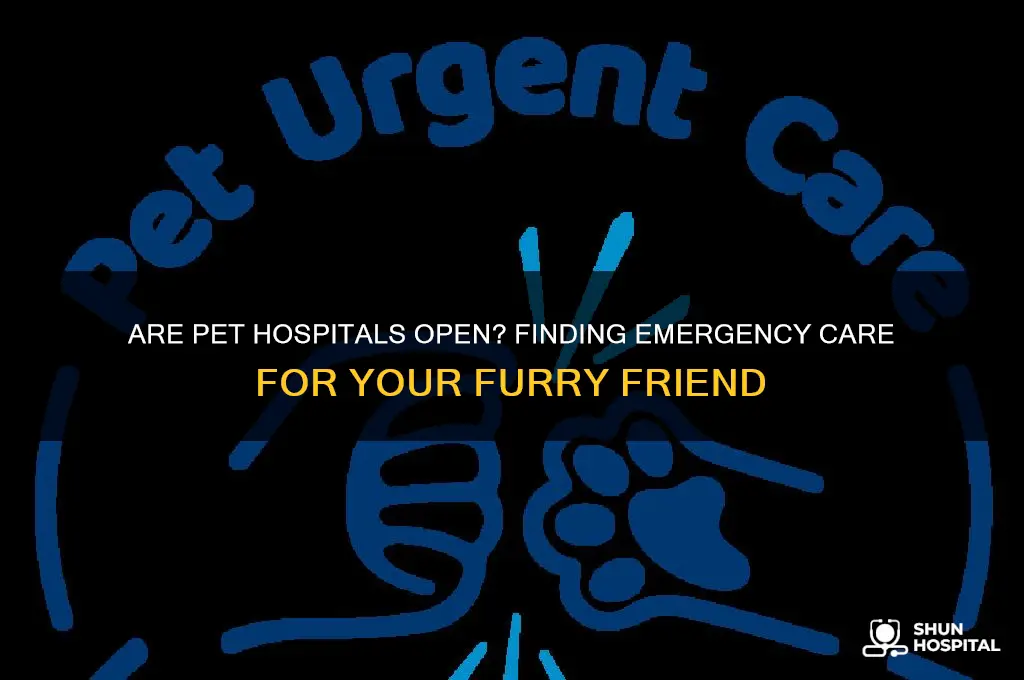 are pet hospitals open