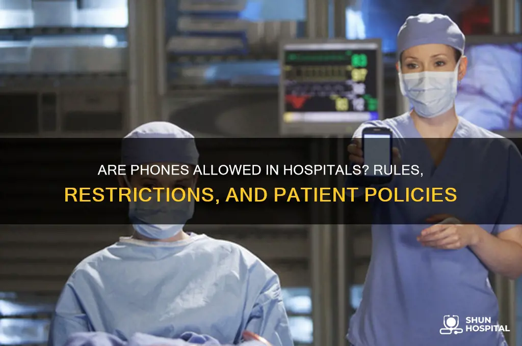 are phones allowed in hospitals