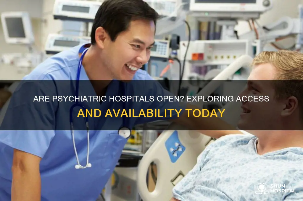 are psychiatric hospitals open