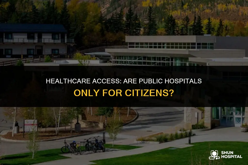 are public hospitals only for citizens