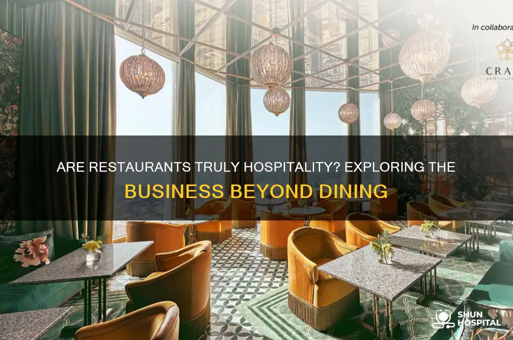 are restaurants a hospitality business