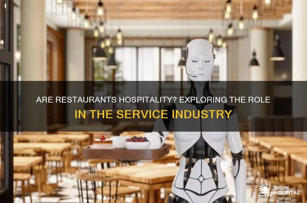 are restaurants considered hospitality