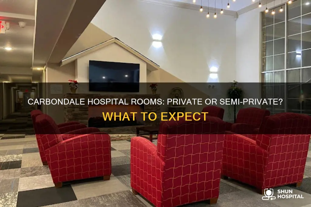 are rooms at carbondale hospital private or semi private