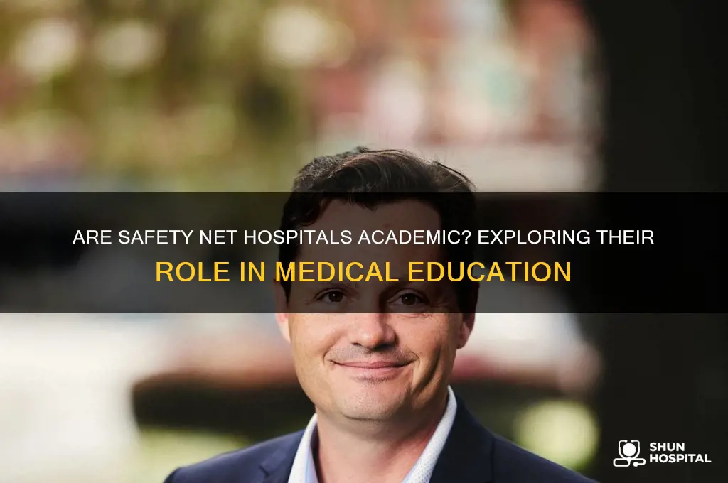 are safety net hospitals academic