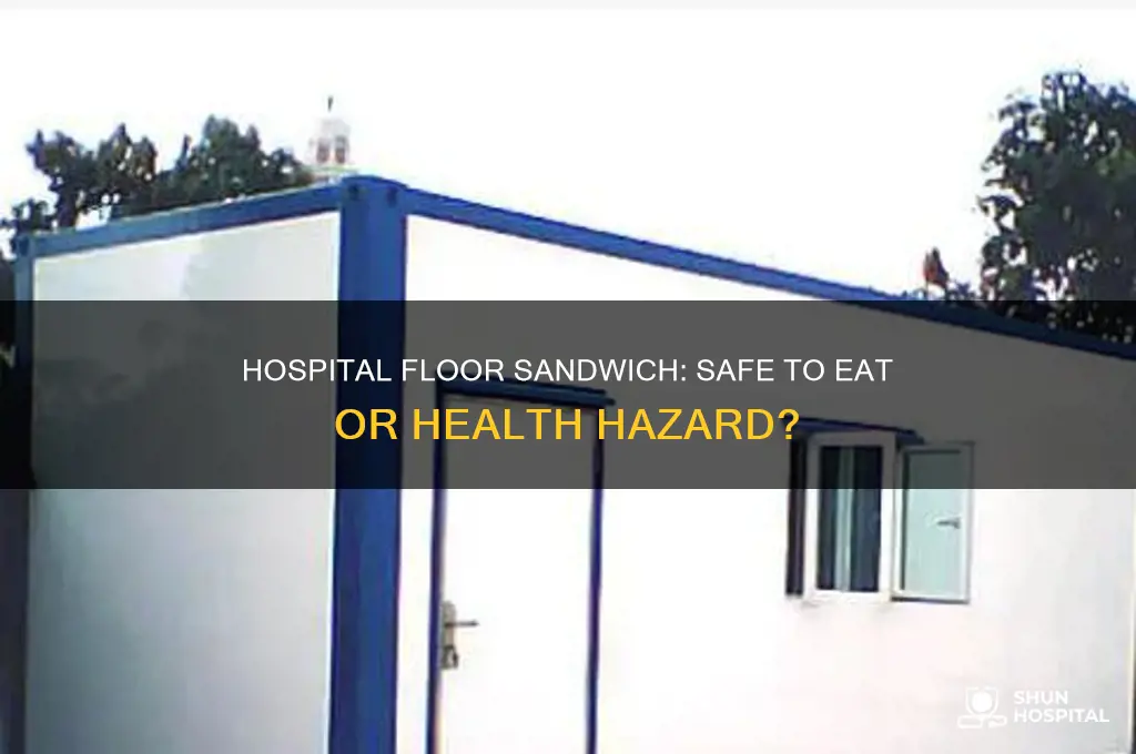 are sandwich after it fell on hospital room floor