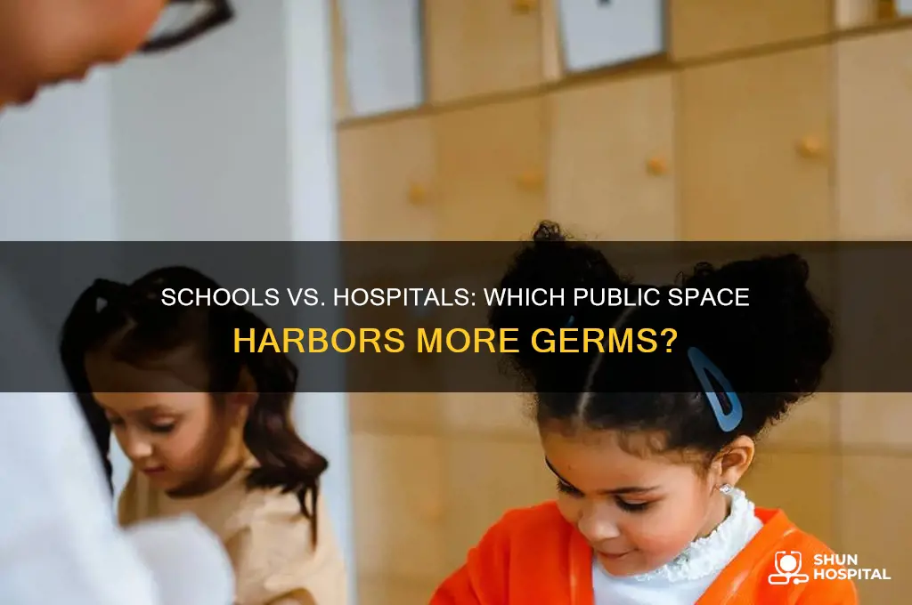 are schools or hospitals dirtier