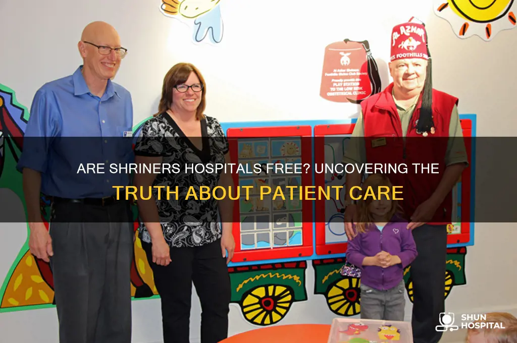 are shriners hospitals free