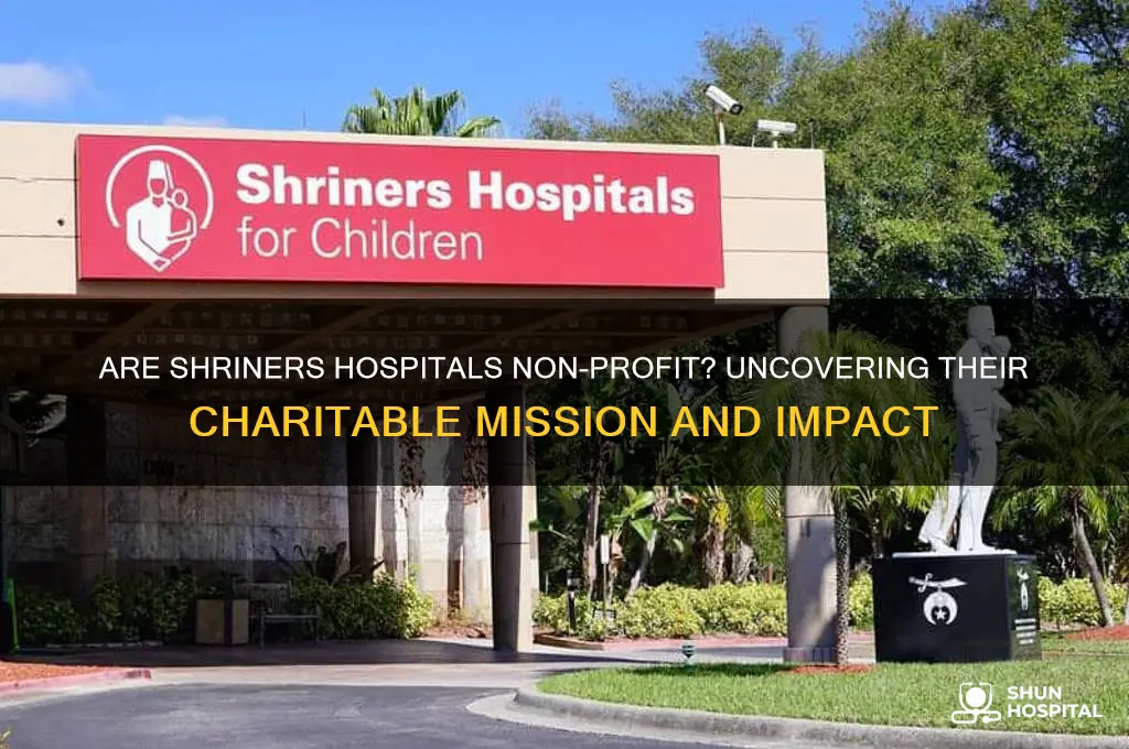 are shriners hospitals non-profit