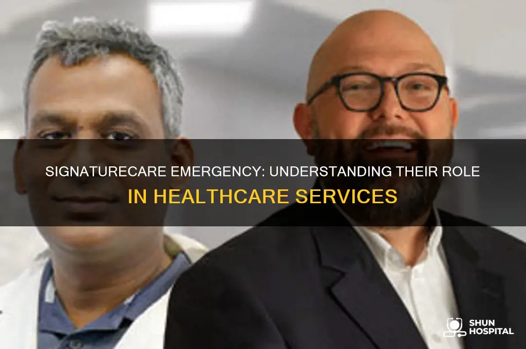 are signaturecare emergency a hospital