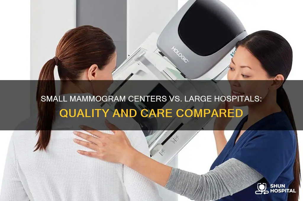 are smaller mammogram facilities as good as large hospitals