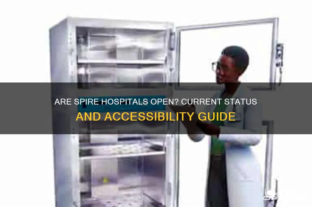 are spire hospitals open
