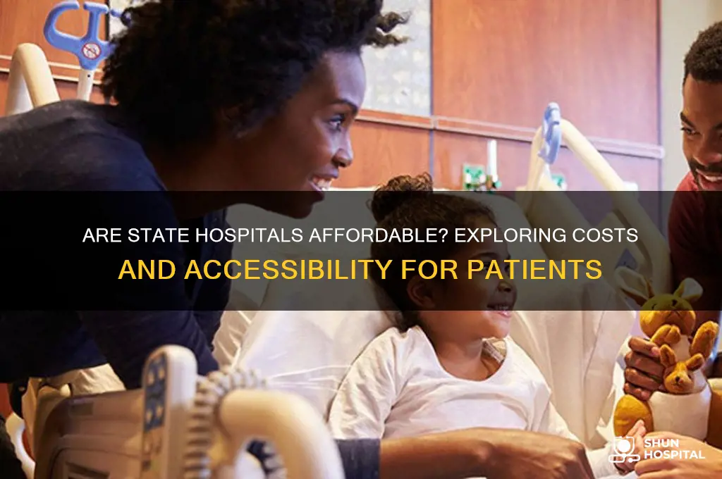 are state hospitals affordable