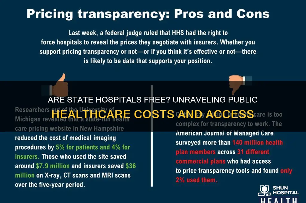 are state hospitals free