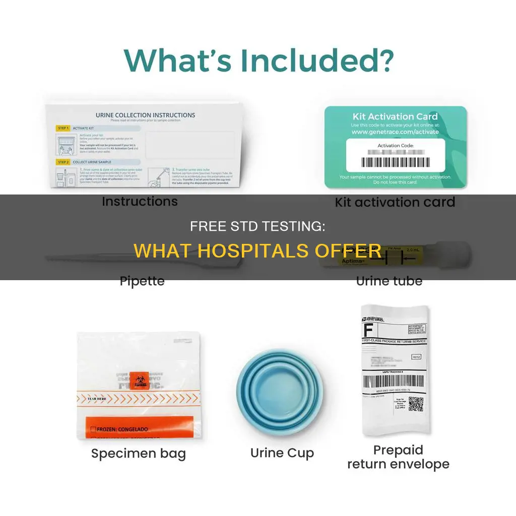 are std tests free at a hospital